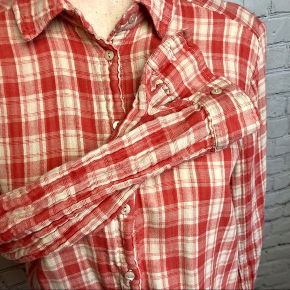 Plaid Lightly Lined Button Front Shirt - Picture 3 of 7